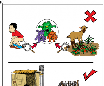 Stop microbes – use a latrine and fences