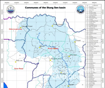Map – Communes of the Stung Sen basin