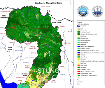 Map – Land cover Stung Sen basin 2005